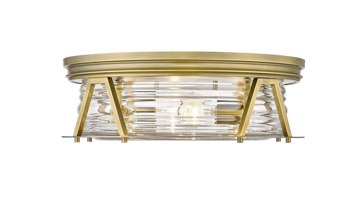Plafonnier Cape Harbor Laiton frotté, 20" – vue 4