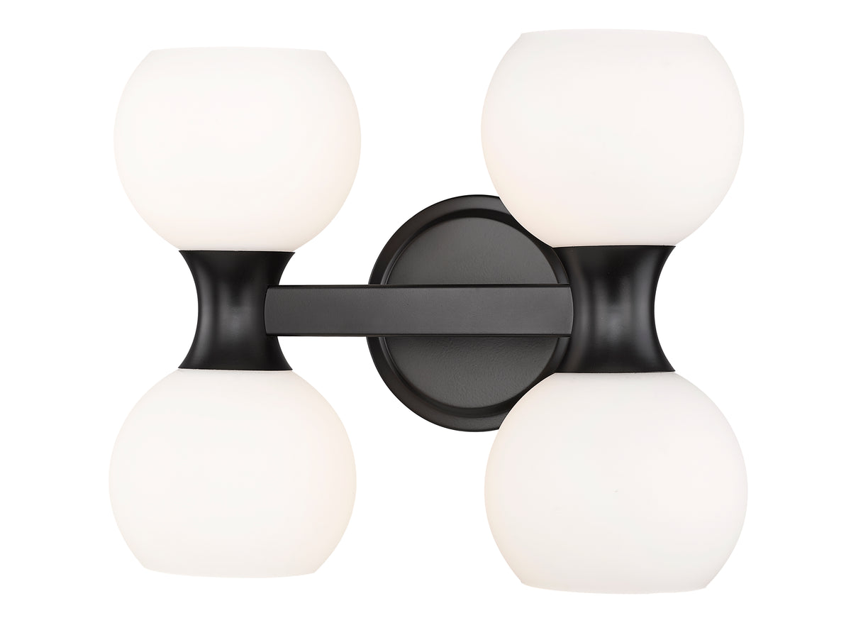 Luminaire de vanité Artemis Noir mat, 13" – vue 4