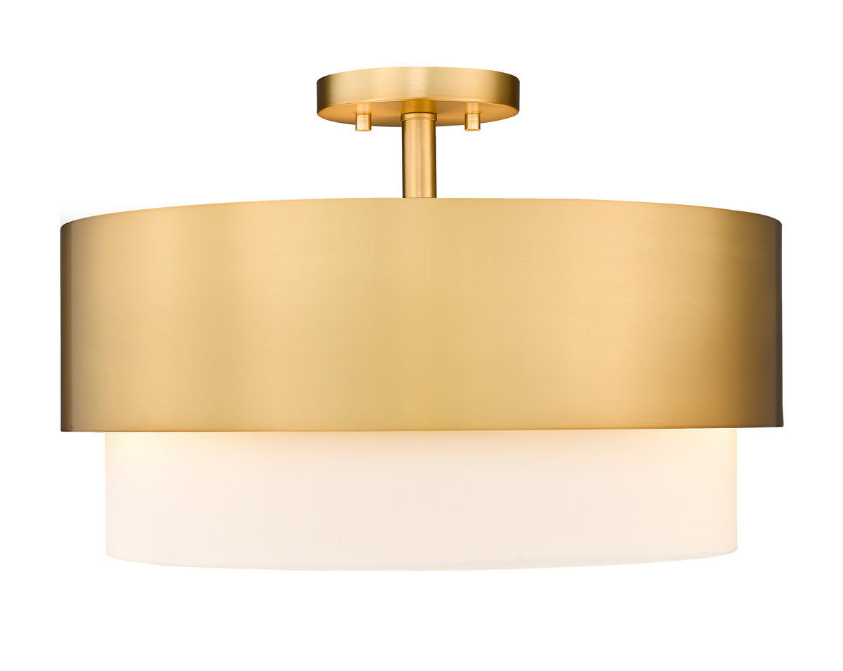 Semi-plafonnier Counterpoint Or moderne, 18" – vue 4