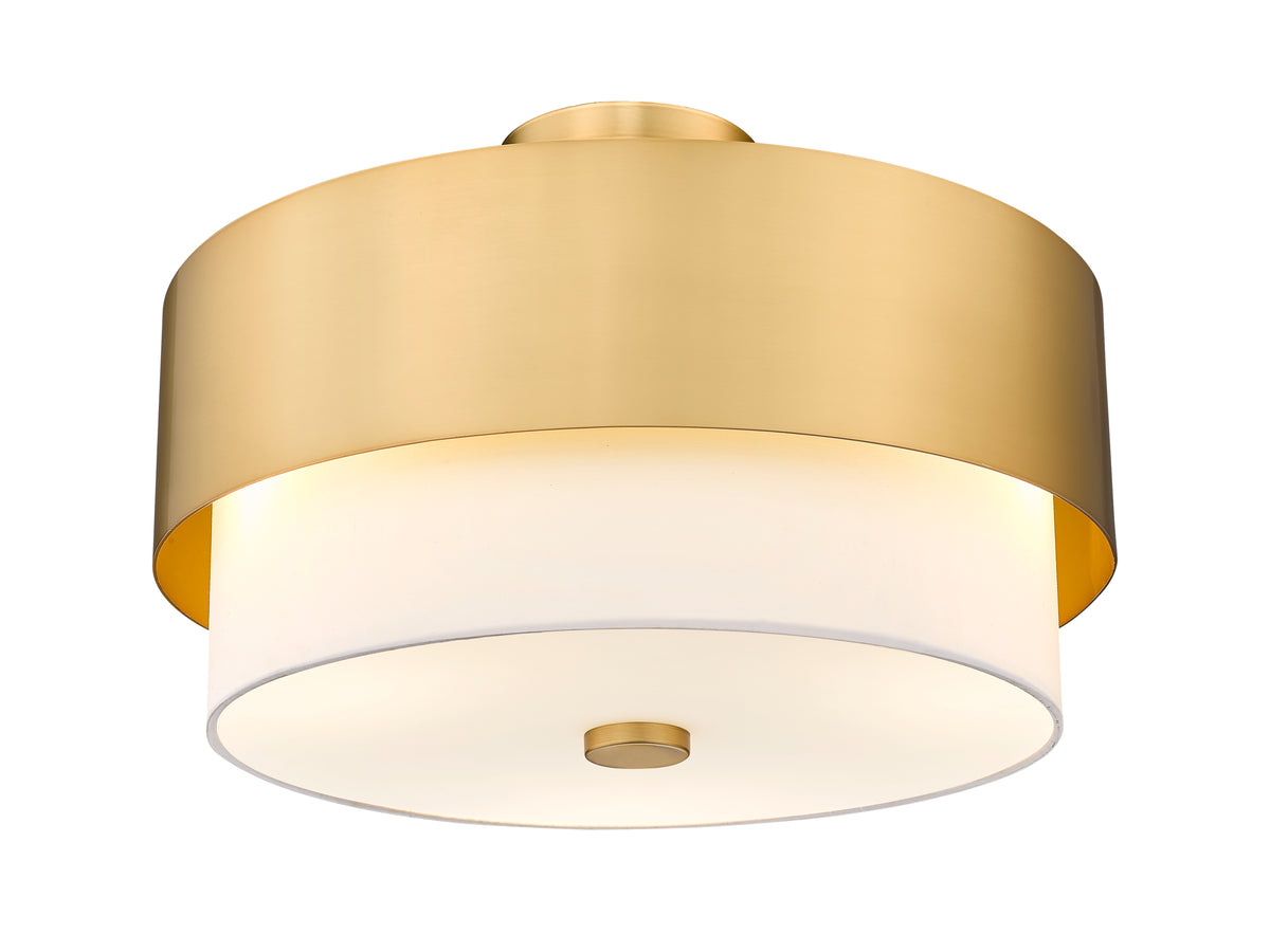Semi-plafonnier Counterpoint Or moderne, 18" – vue 5