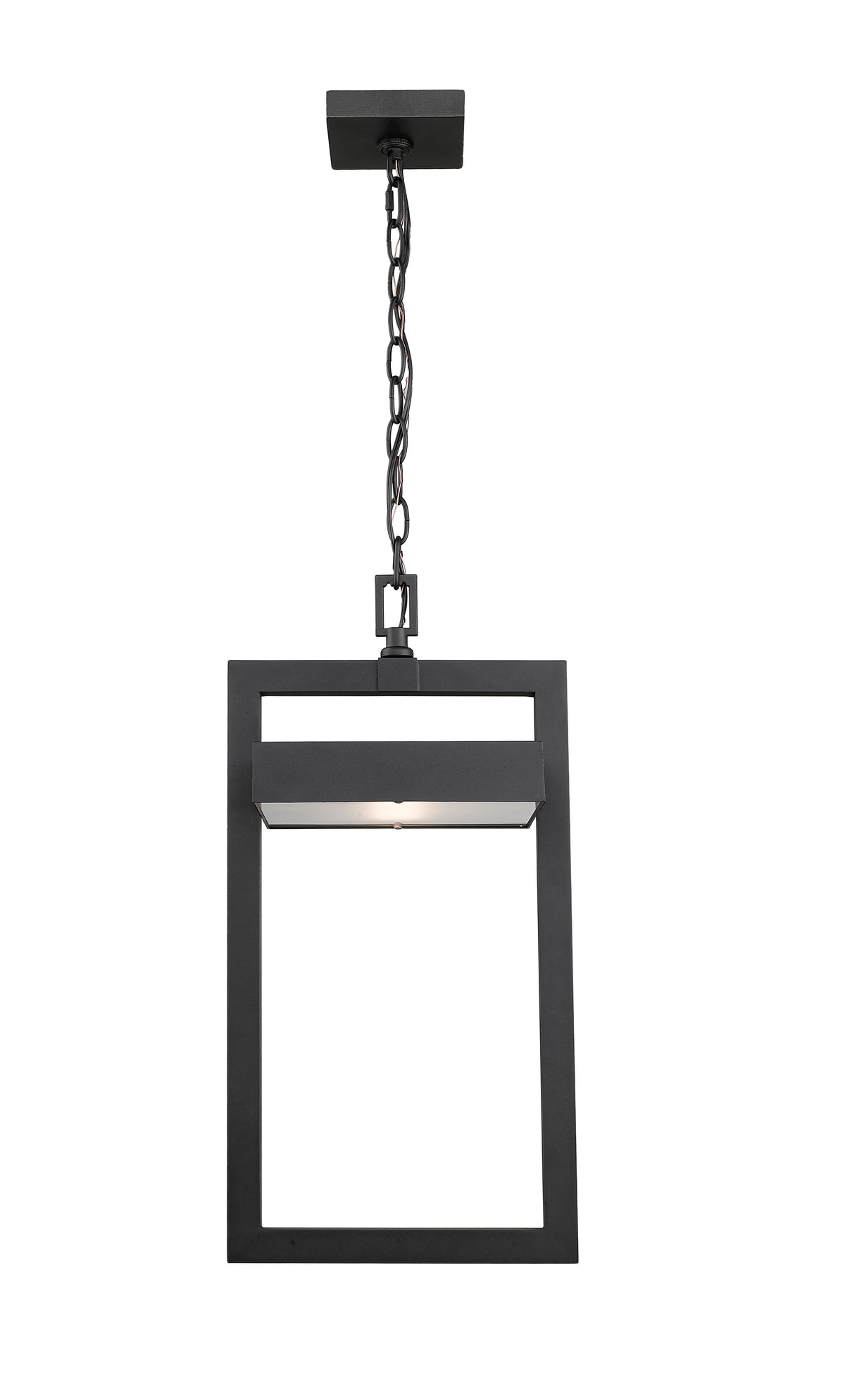 Suspension extérieure Luttrel Noir, Givré – vue 2