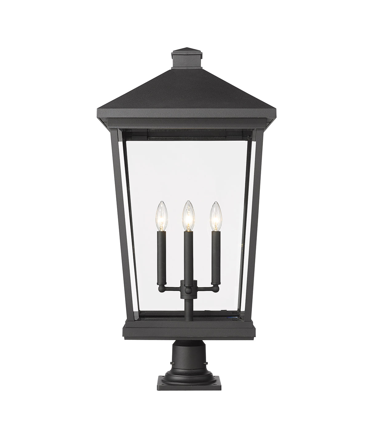 Lanterne extérieure sur socle Beacon Noir, 33" – vue 4