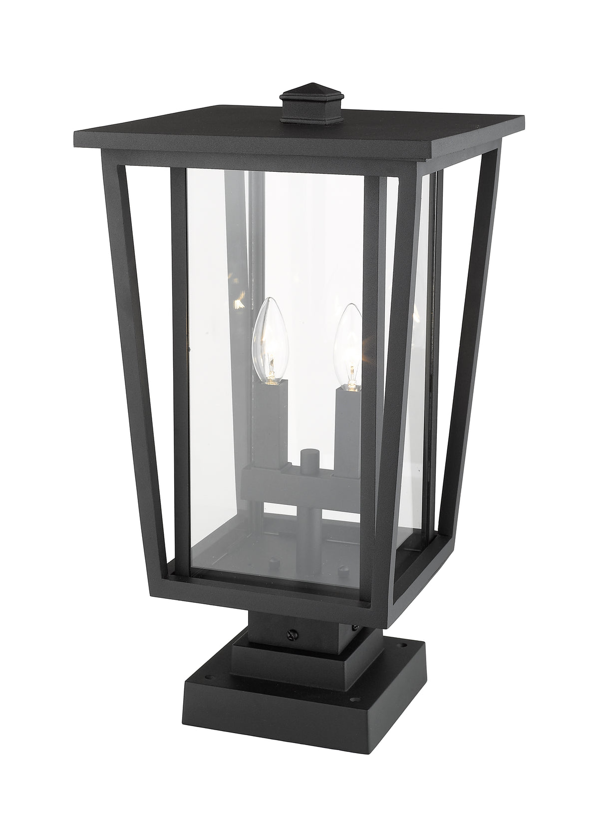 Lanterne extérieure sur socle Seoul Carré, Noir, 11 1/4" – vue 5