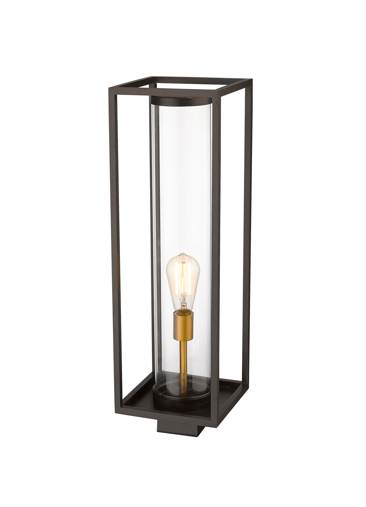 Tête de pôteau extérieure Dunbroch Bronze foncé + Laiton extérieur, 26 1/4" – vue 3