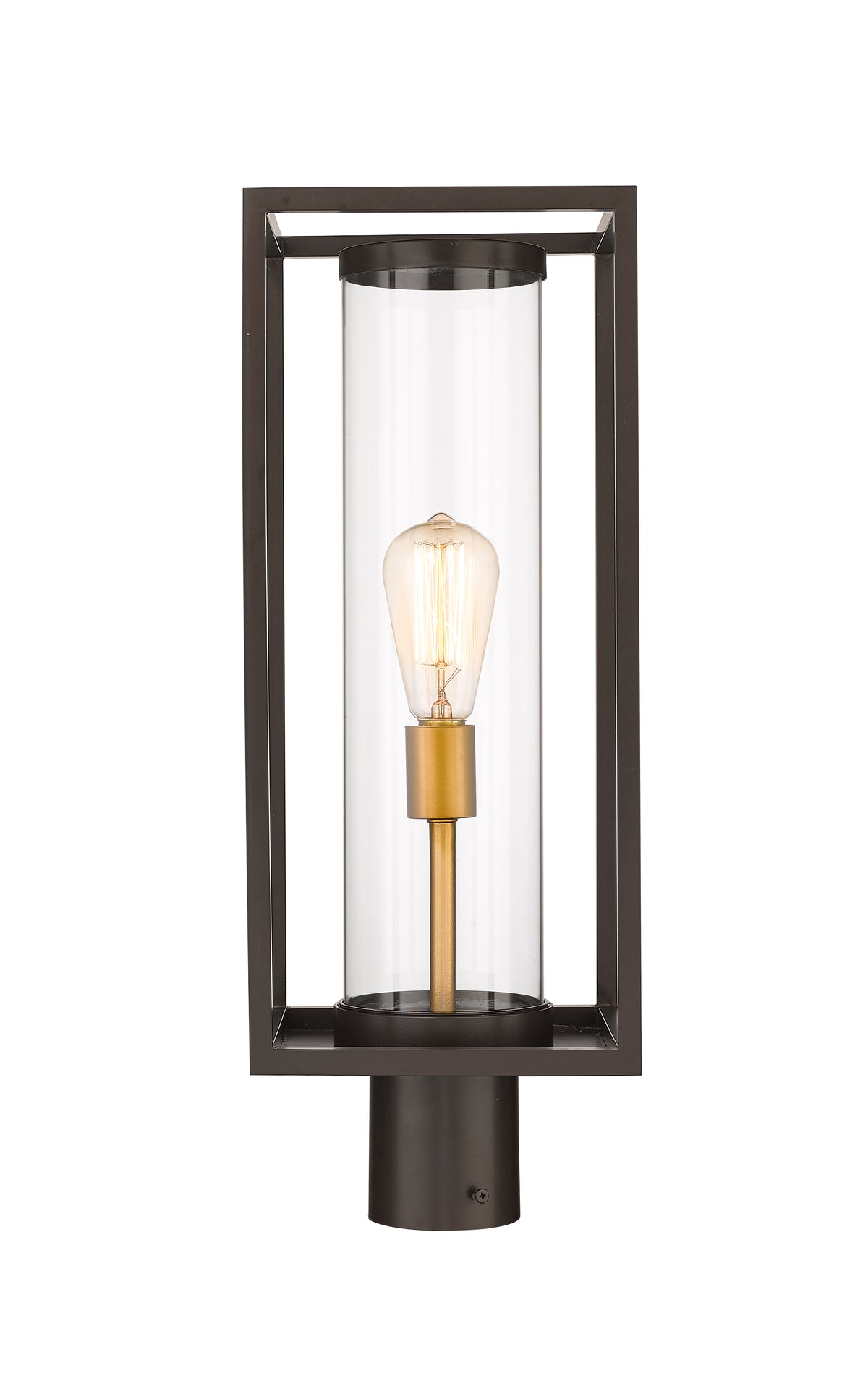 Tête de pôteau extérieure Dunbroch Bronze foncé + Laiton extérieur, 21 3/4" – vue 2