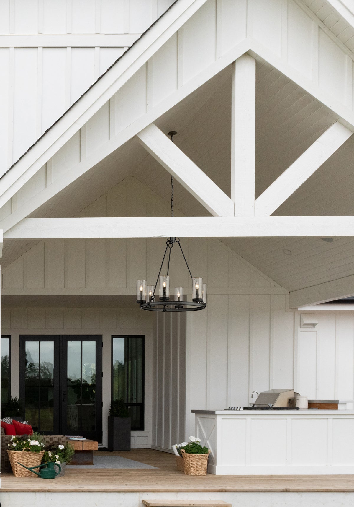 Lustre extérieur Marlow Bardeau gris cendré – vue 3