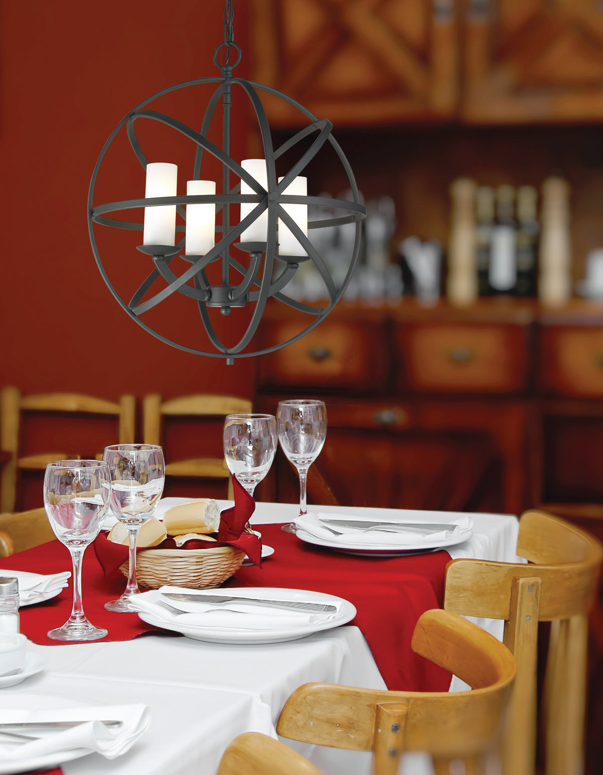 Lustre Aranya Bronze, 18 5/16" – vue 3