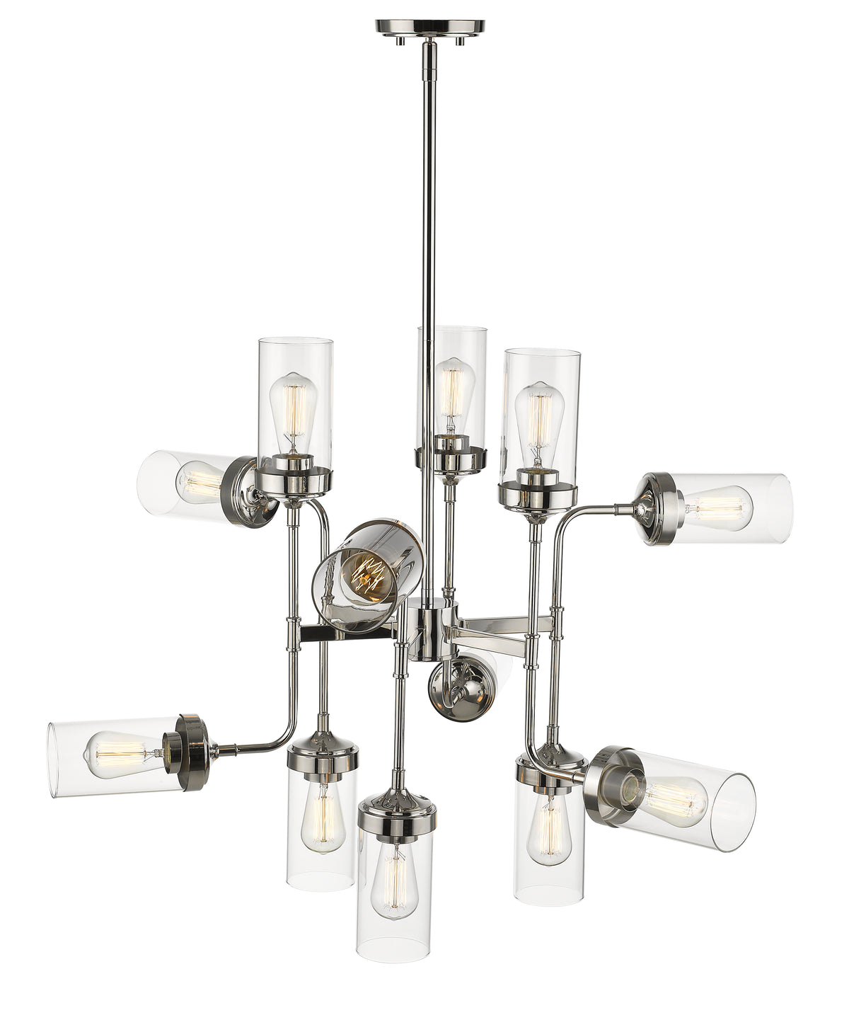 Lustre Calliope Nickel poli, 36" – vue 2