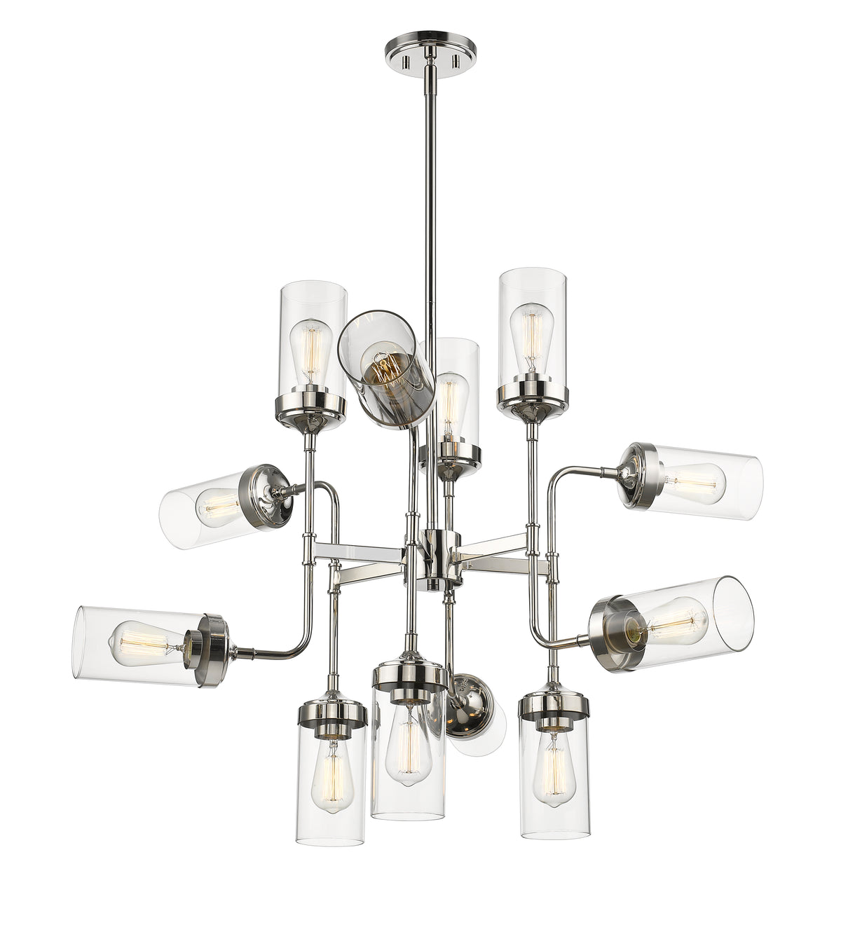 Lustre Calliope Nickel poli, 36" – vue 3