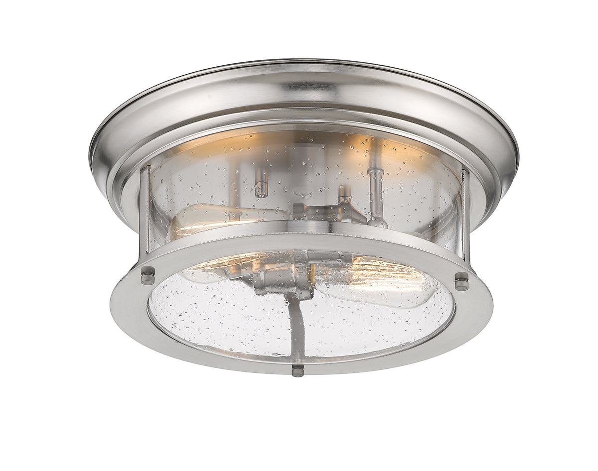 Plafonnier Sonna Nickel brossé, Grené transparent, 13 1/2" – vue 5