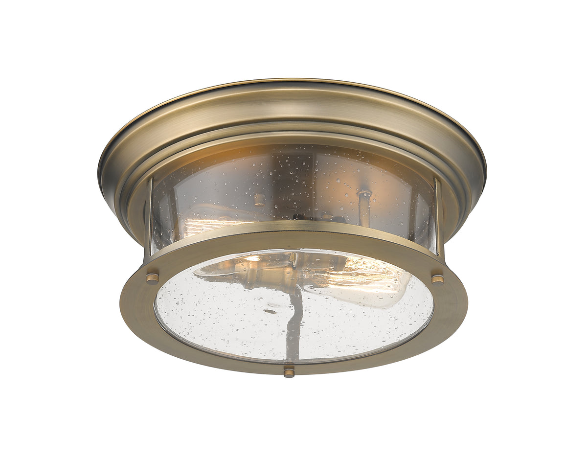 Plafonnier Sonna Laiton patrimoine, Grené transparent, 13 1/2" – vue 5