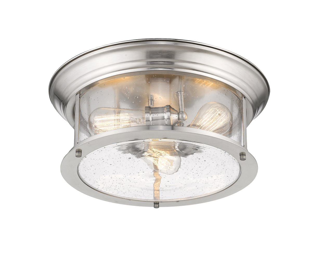 Plafonnier Sonna Nickel brossé, Grené transparent, 15 1/2" – vue 5