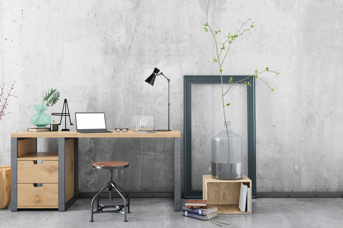 Lampe de bureau Soriano Noir mat + Nickel brossé – vue 2