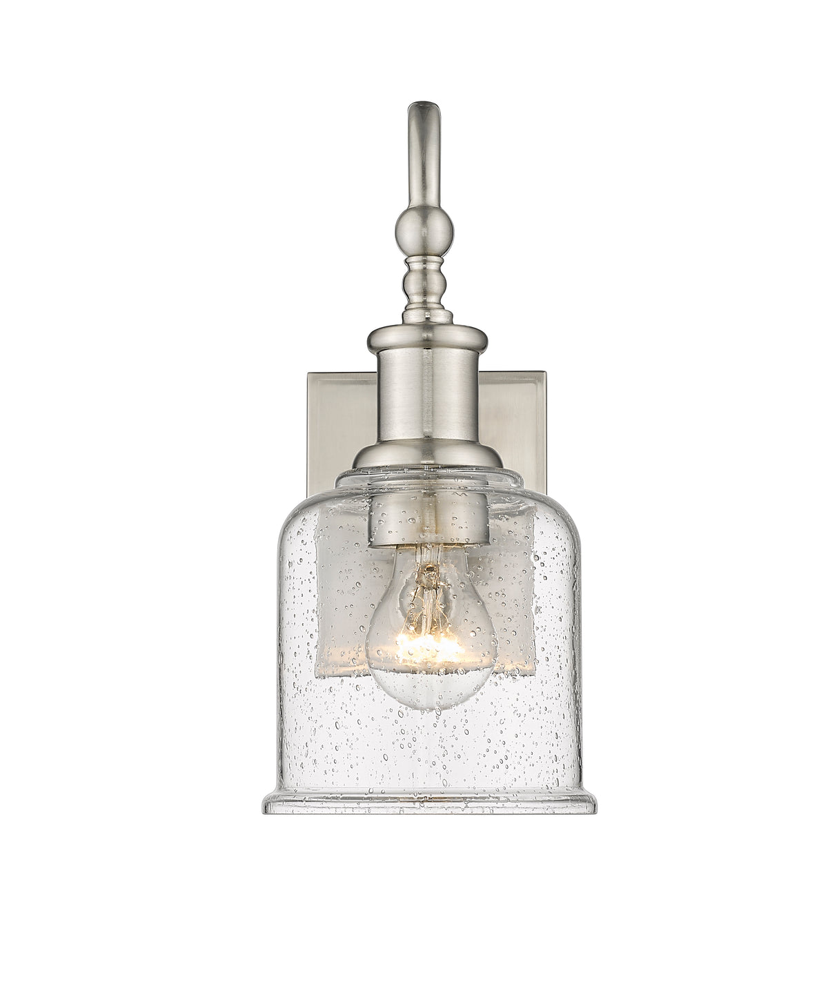 Applique murale Bryant Nickel brossé, Grené transparent – vue 4