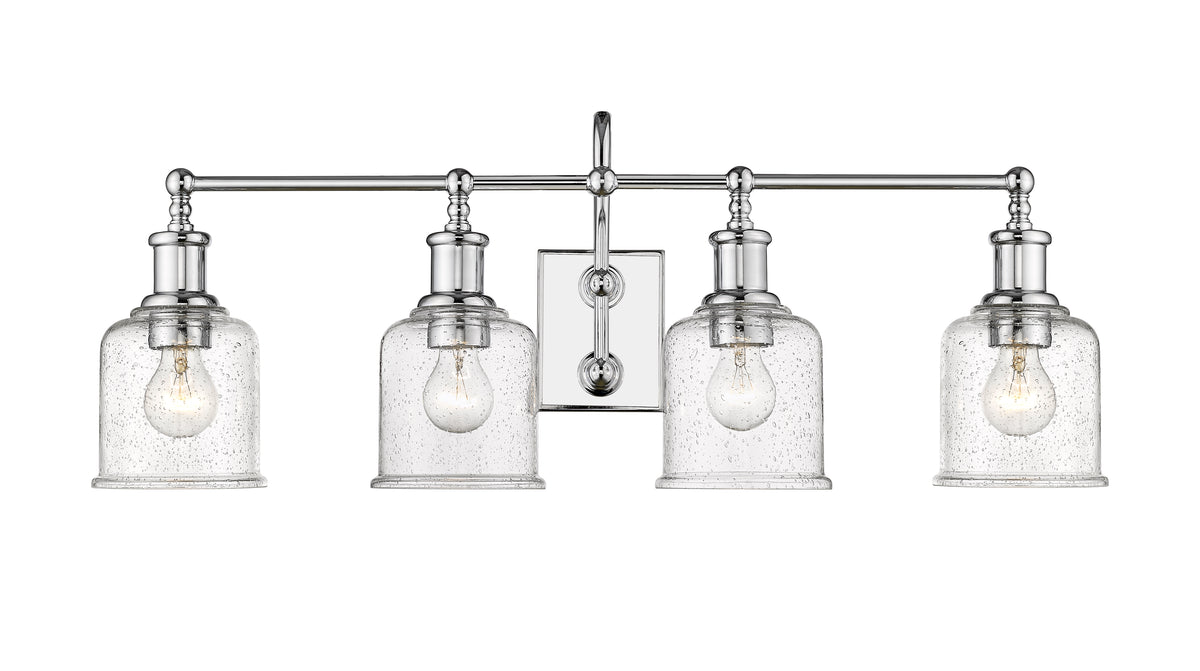 Luminaire de vanité Bryant Chrome, Grené transparent, 32" – vue 4