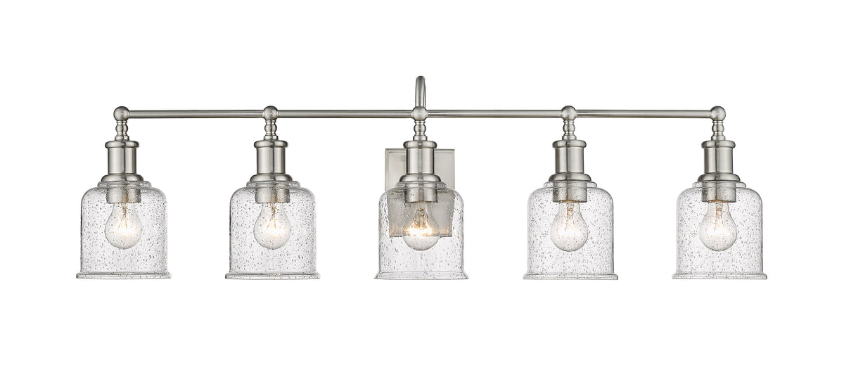 Luminaire de vanité Bryant Nickel brossé, Grené transparent, 40 1/2" – vue 4