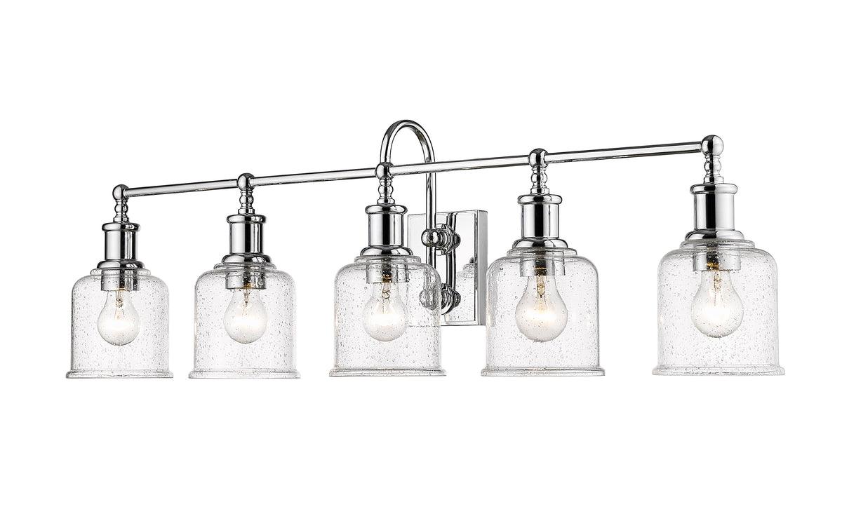 Luminaire de vanité Bryant Chrome, Grené transparent, 40 1/2" – vue 5