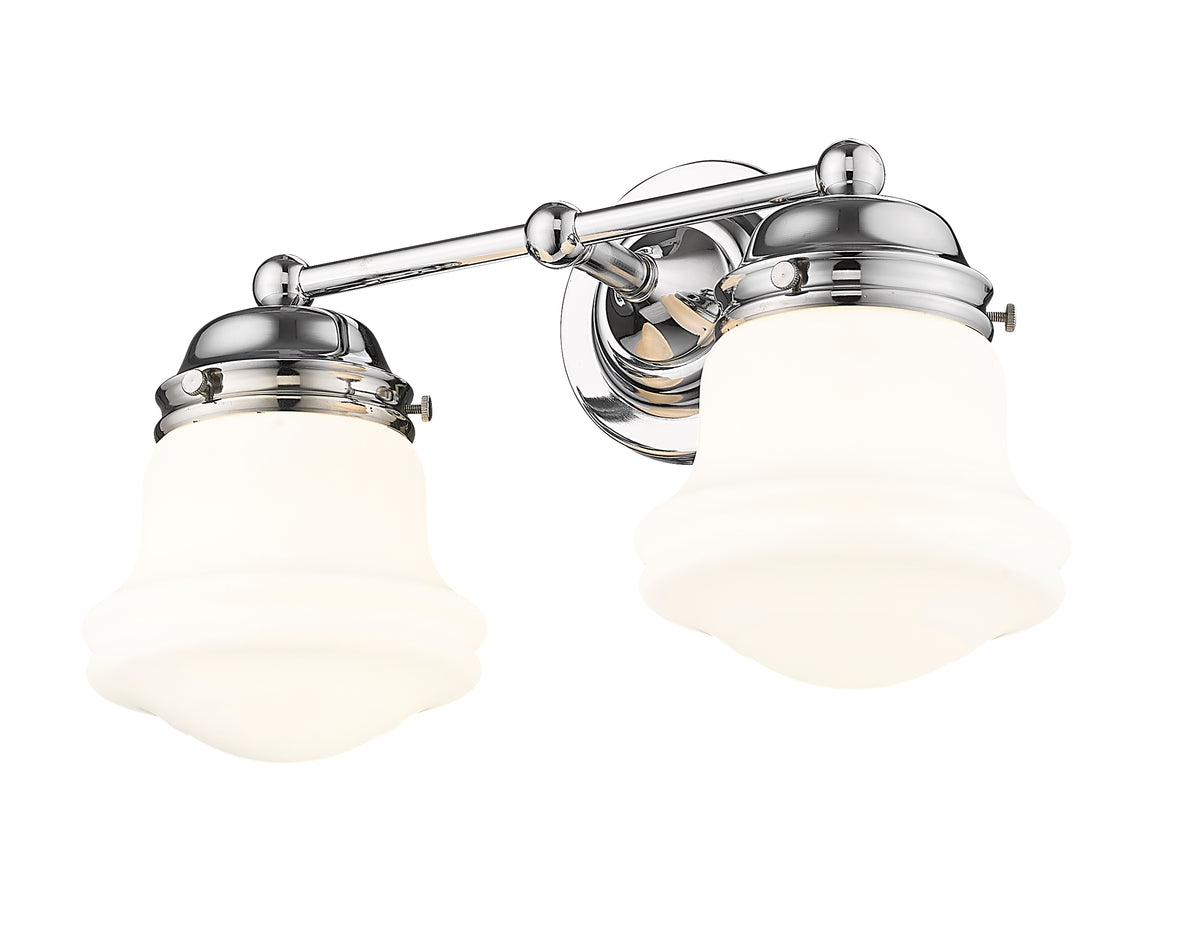 Luminaire de vanité Vaughn Chrome, Opale mate, 15 1/2" – vue 4