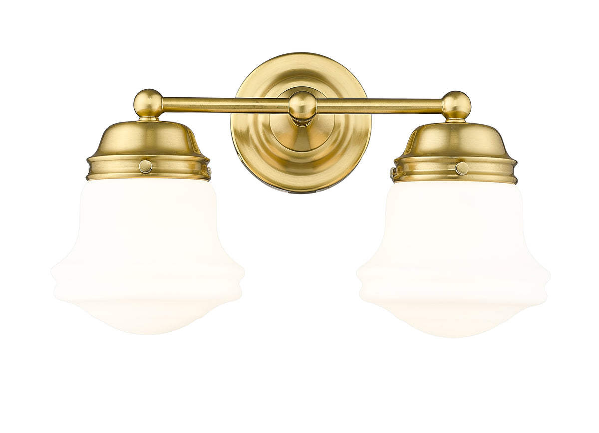 Luminaire de vanité Vaughn Or luxe, Opale mate, 15 1/2" – vue 5