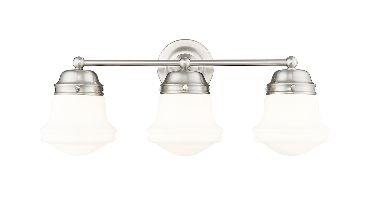 Luminaire de vanité Vaughn Nickel brossé, Opale mate, 22 1/2" – vue 5