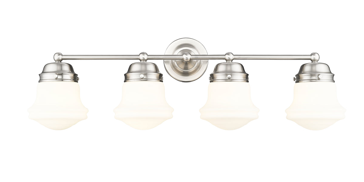 Luminaire de vanité Vaughn Nickel brossé, Opale mate, 31 1/2" – vue 5
