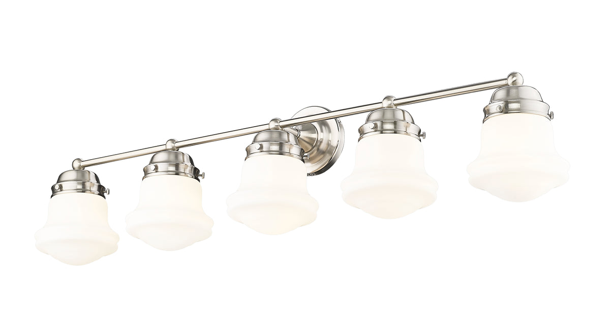 Luminaire de vanité Vaughn Nickel brossé, Opale mate, 40 3/4" – vue 4