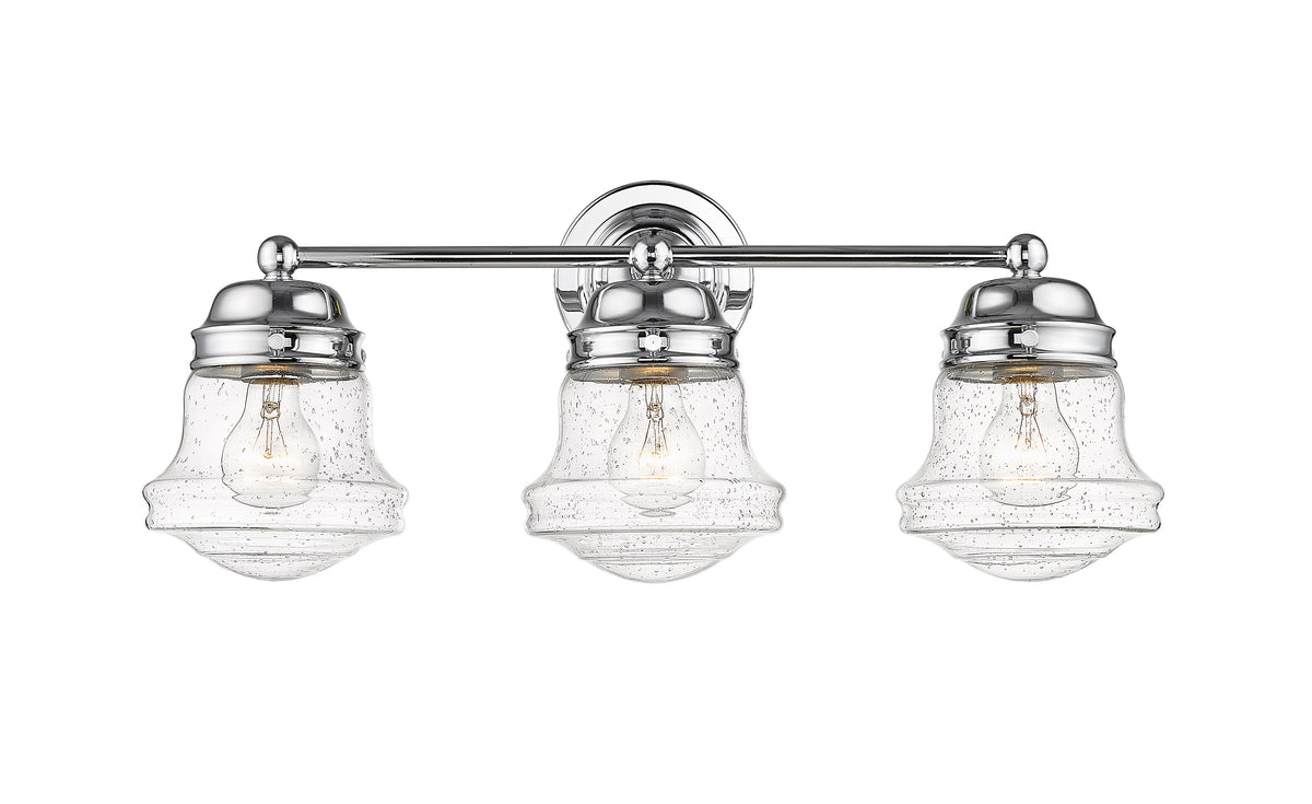 Luminaire de vanité Vaughn Chrome, Grené transparent, 22 1/2" – vue 4