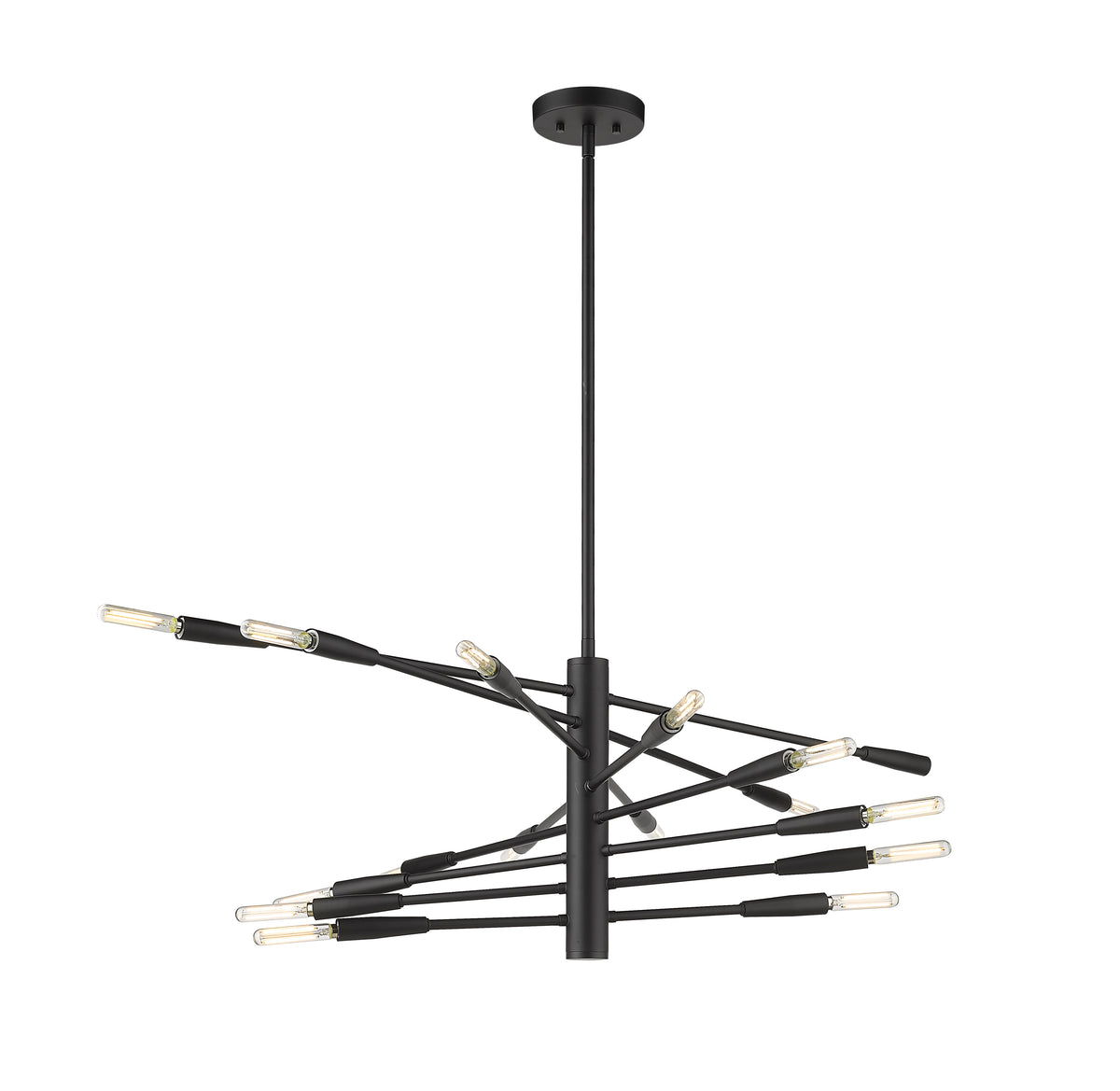 Lustre linéaire Ascension Noir mat, 32" – vue 4