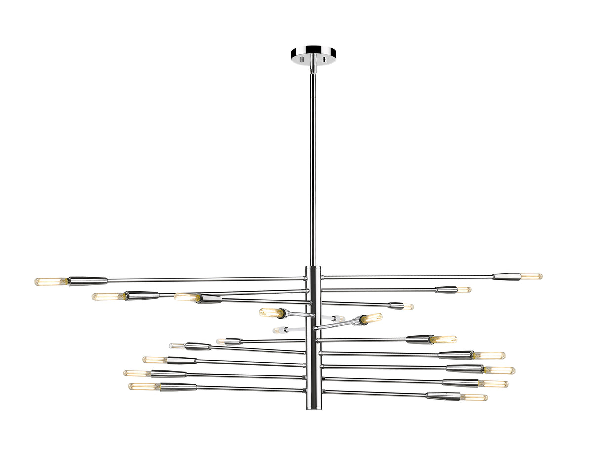 Lustre linéaire Ascension Chrome, 47 1/2" – vue 4