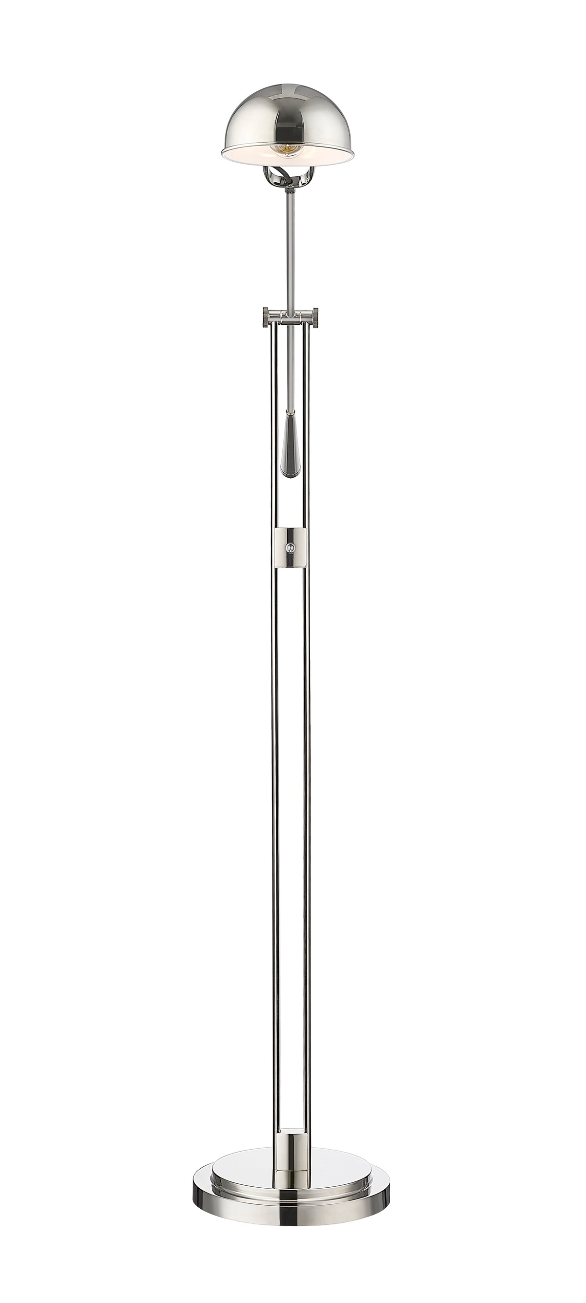 Lampe sur pied Grammercy Park Nickel poli – vue 4