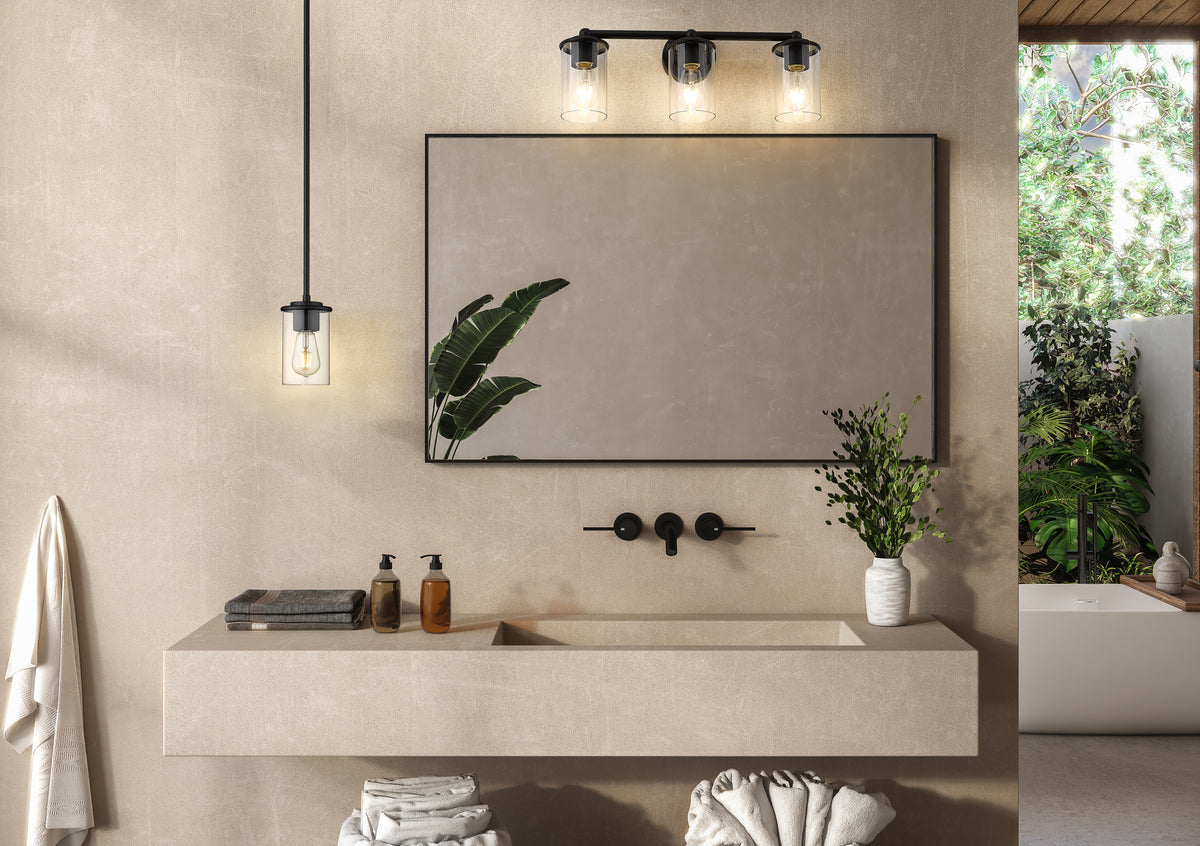 Luminaire de vanité Thayer Noir mat, 22 1/2" – vue 3