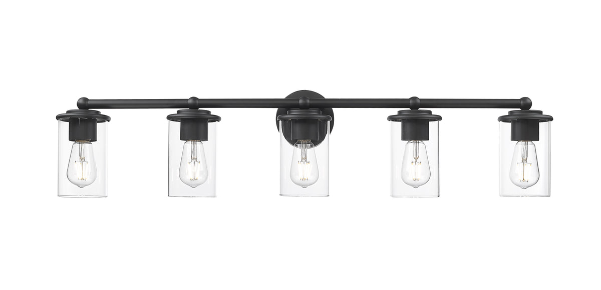 Luminaire de vanité Thayer Noir mat, 39" – vue 5