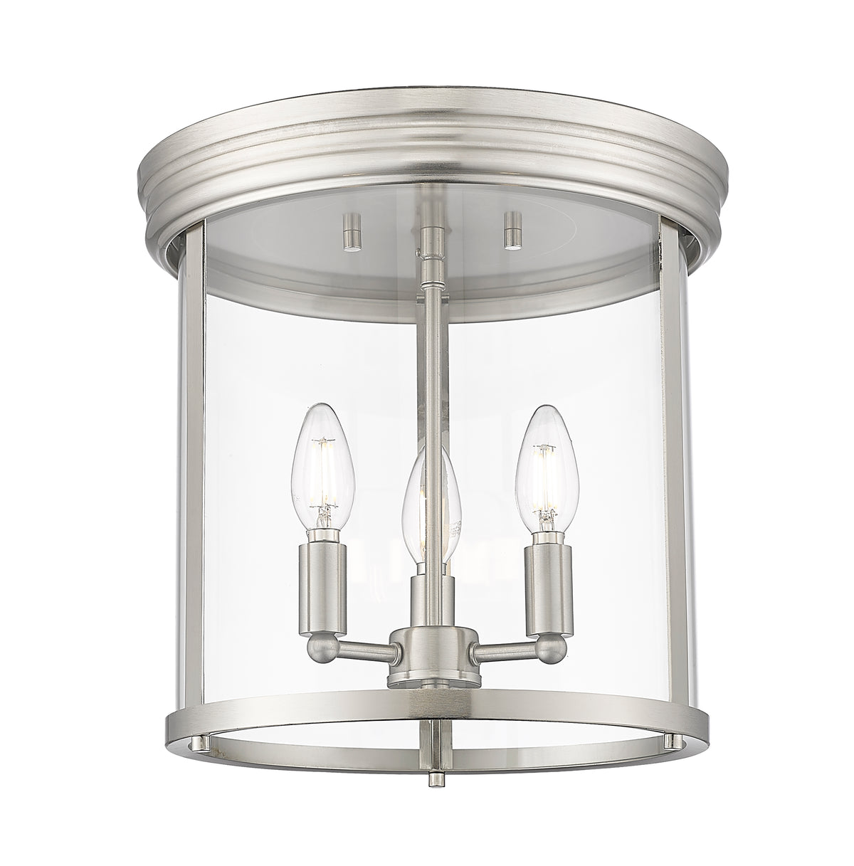 Plafonnier Thayer Nickel brossé, 13" – vue 4