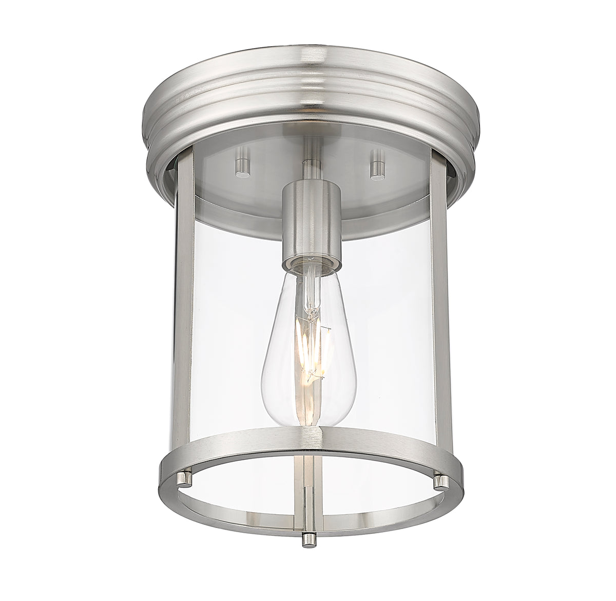 Plafonnier Thayer Nickel brossé, 9 1/4" – vue 5