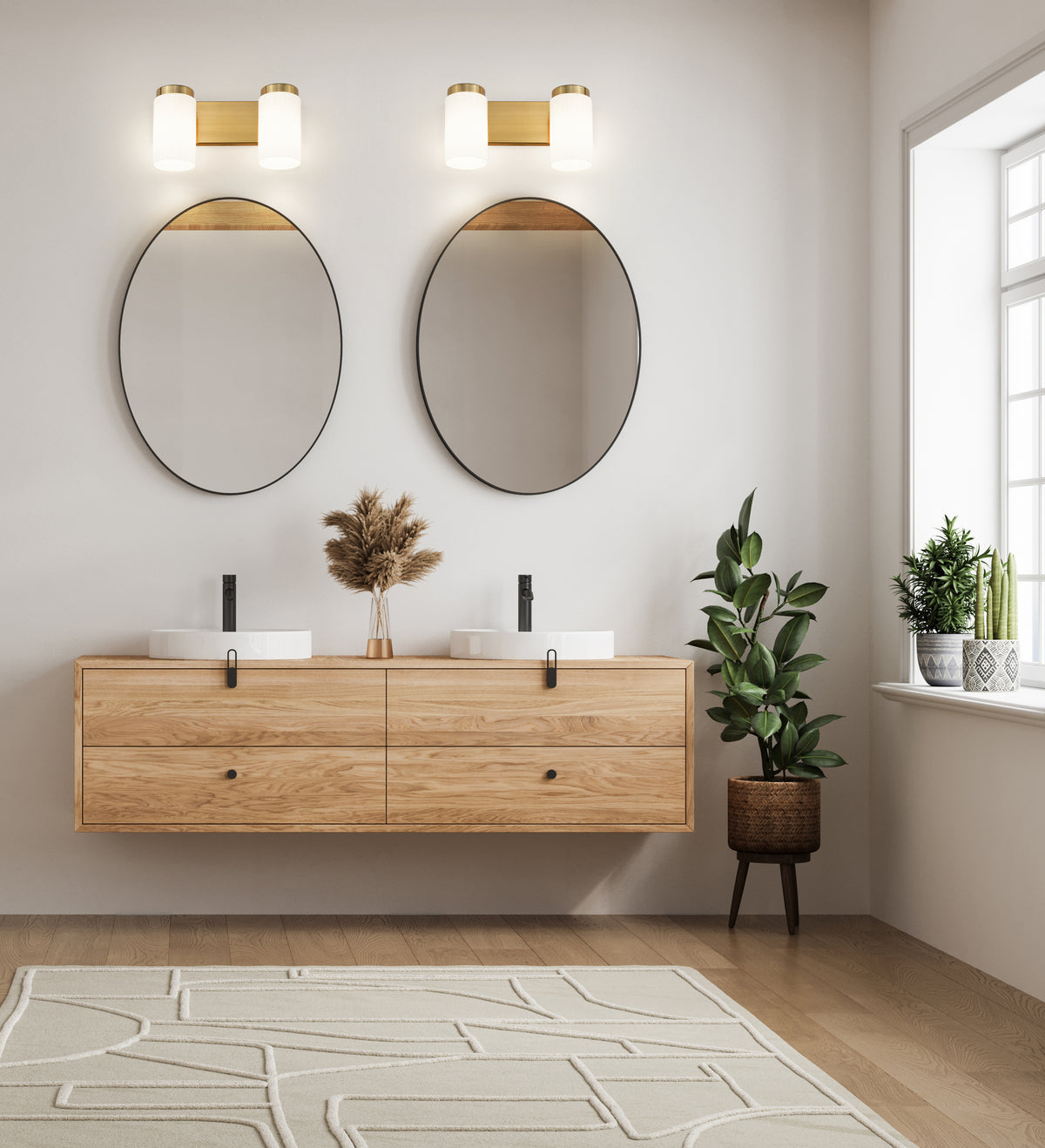Luminaire de vanité Burk Or luxe, 13 3/4" – vue 2