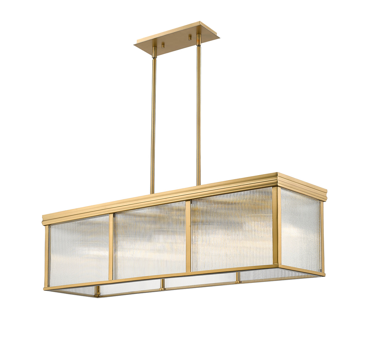 Suspension linéaire Carnaby Or moderne – vue 4