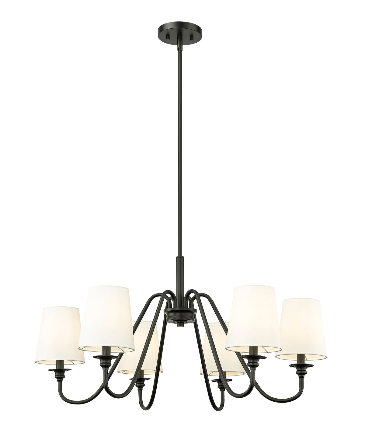 Lustre Gianna Noir mat, 17" – vue 4