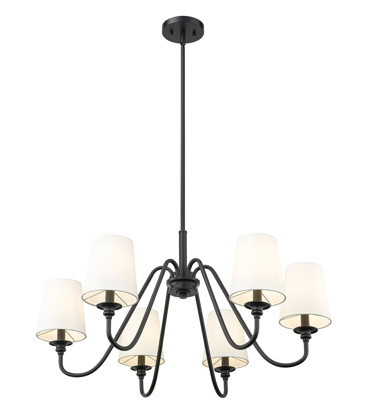 Lustre Gianna Noir mat, 17" – vue 5