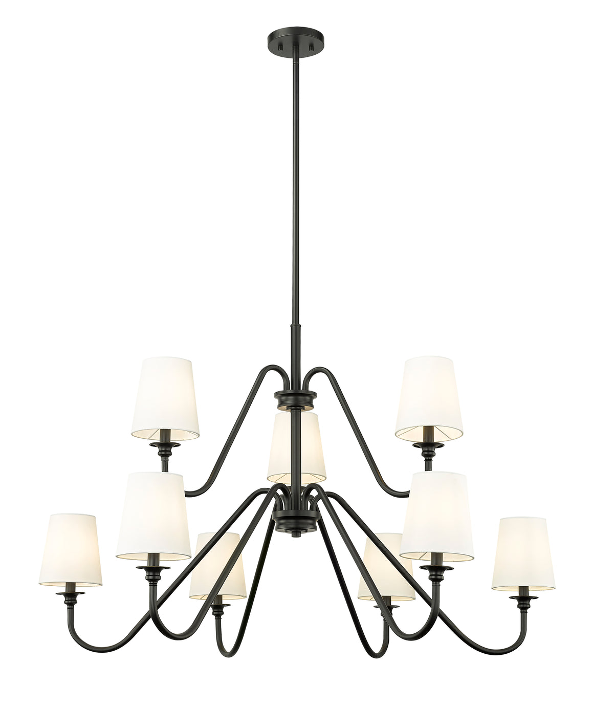 Lustre Gianna Noir mat, 28 1/4" – vue 4