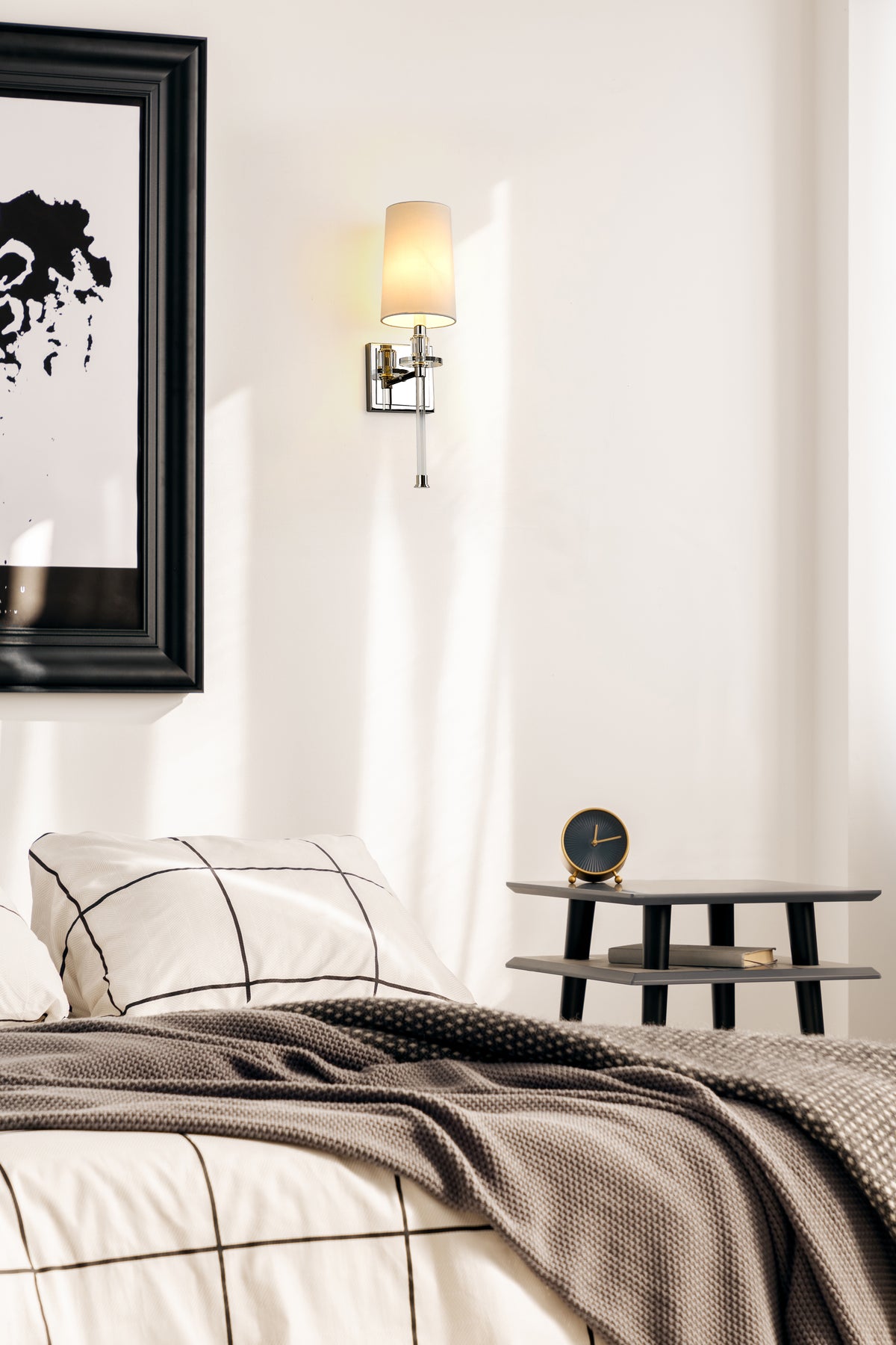 Applique murale Sophia Nickel poli, Blanc – vue 3