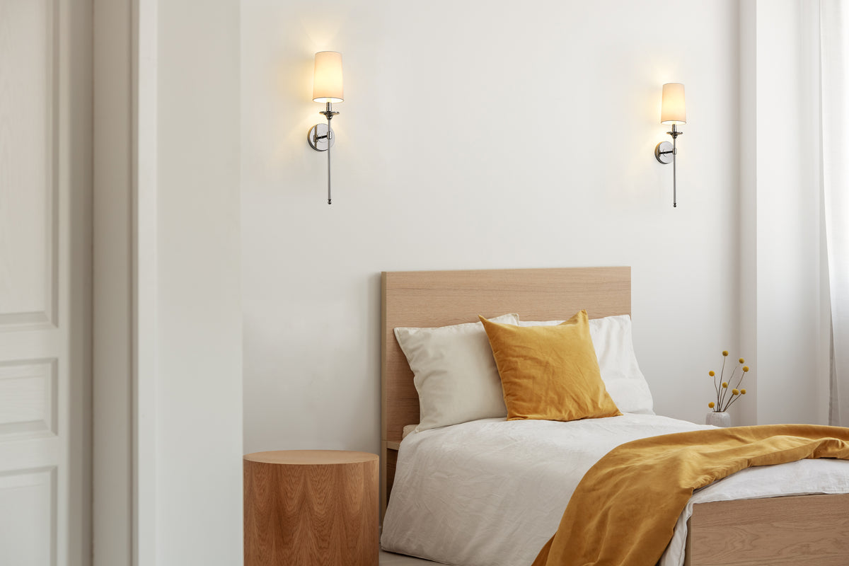 Applique murale Emily Nickel poli, Blanc, 5 1/2" – vue 2
