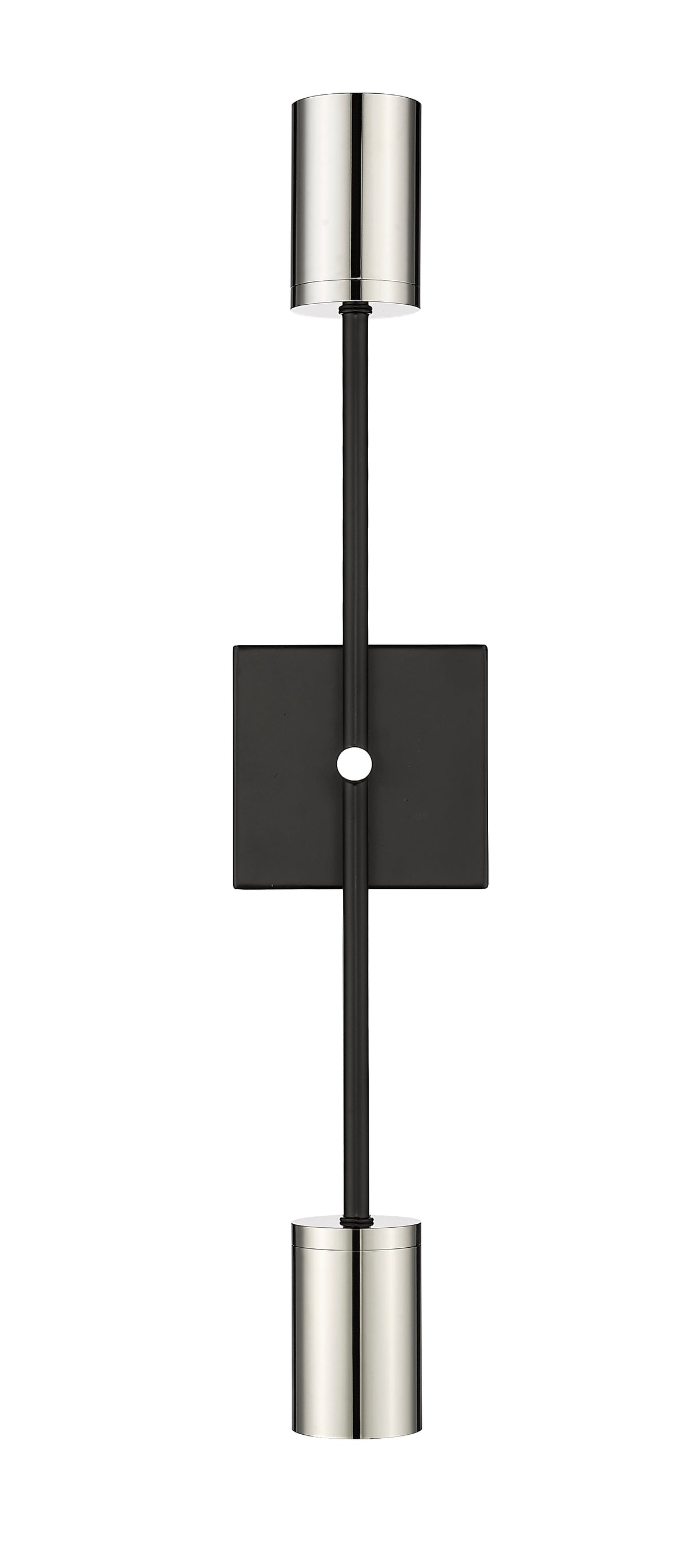Applique murale Calumet Noir mat + Nickel poli, nombre ampoules 2 – vue 4