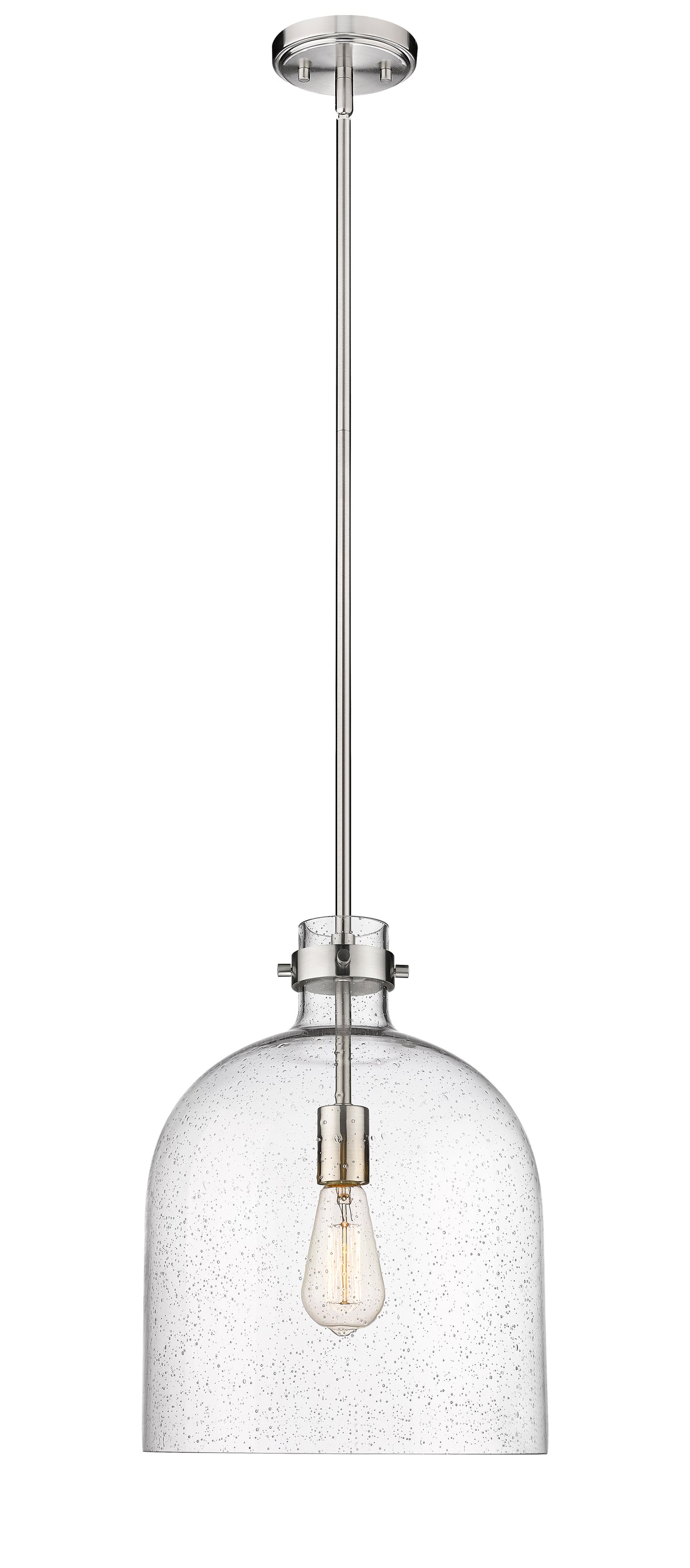 Suspension Pearson Nickel brossé, Grené transparent – vue 4