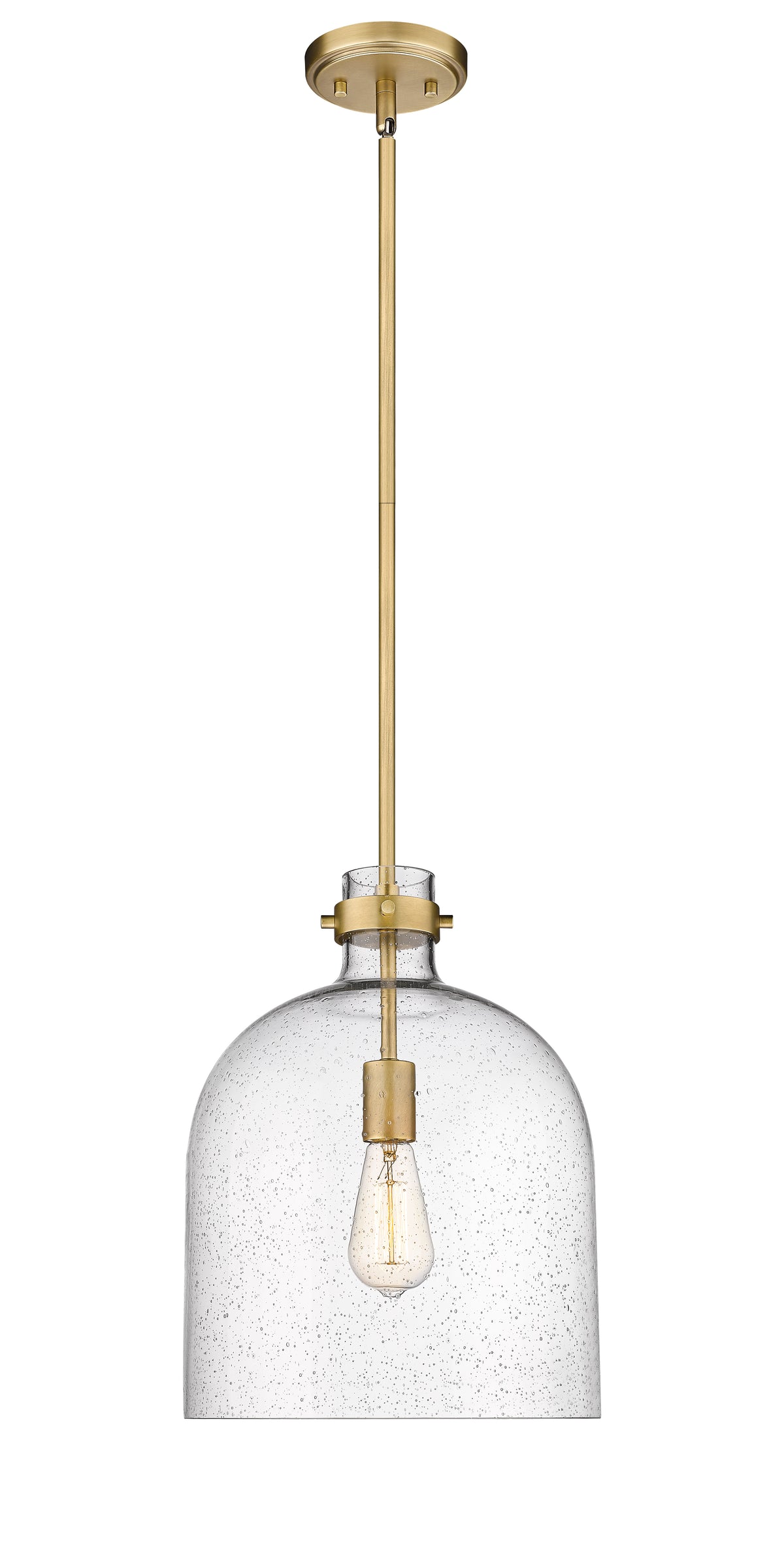 Suspension Pearson Laiton frotté, Grené transparent – vue 4