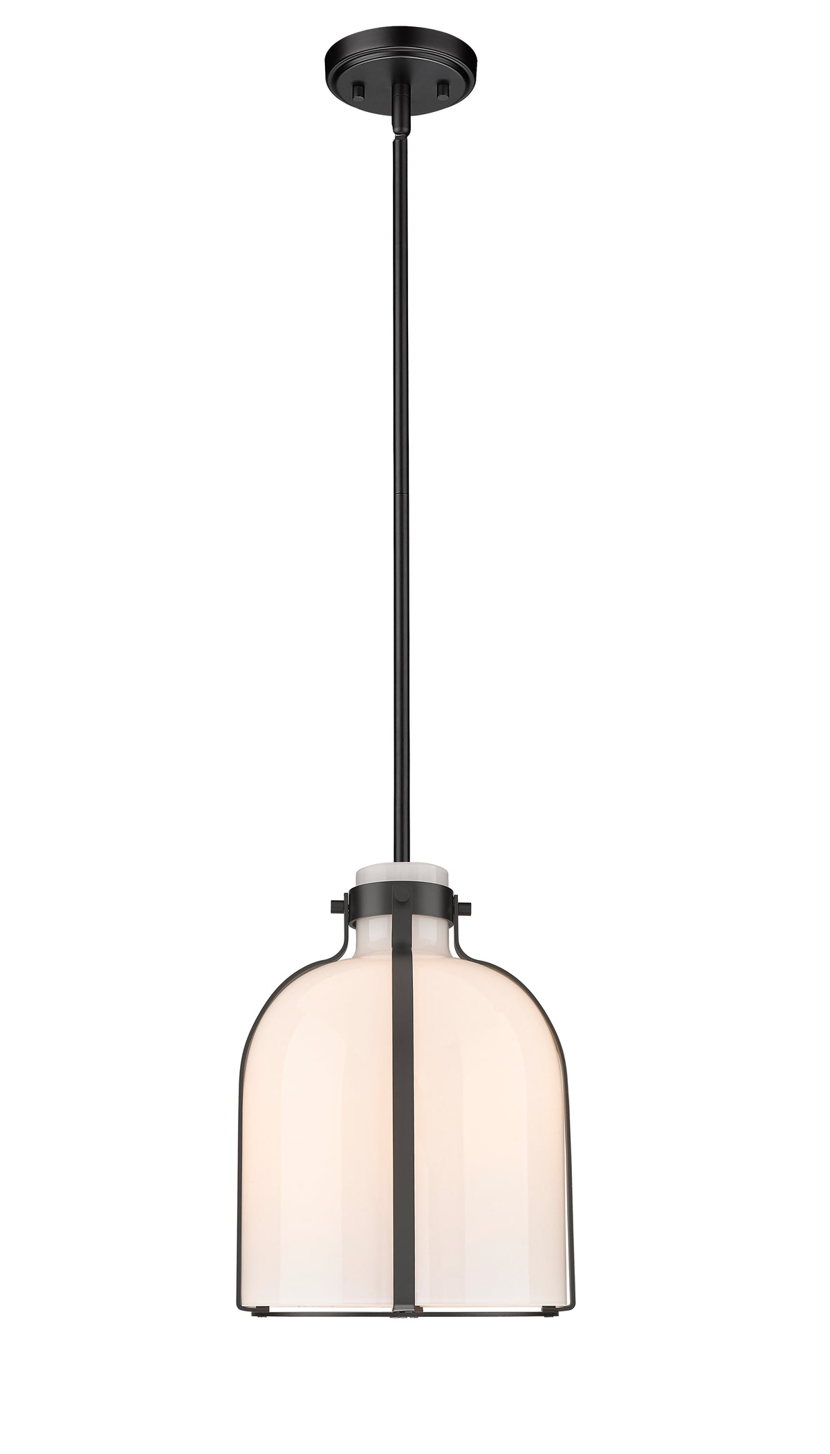Mini-suspension Pearson Noir mat, Opale blanc – vue 4