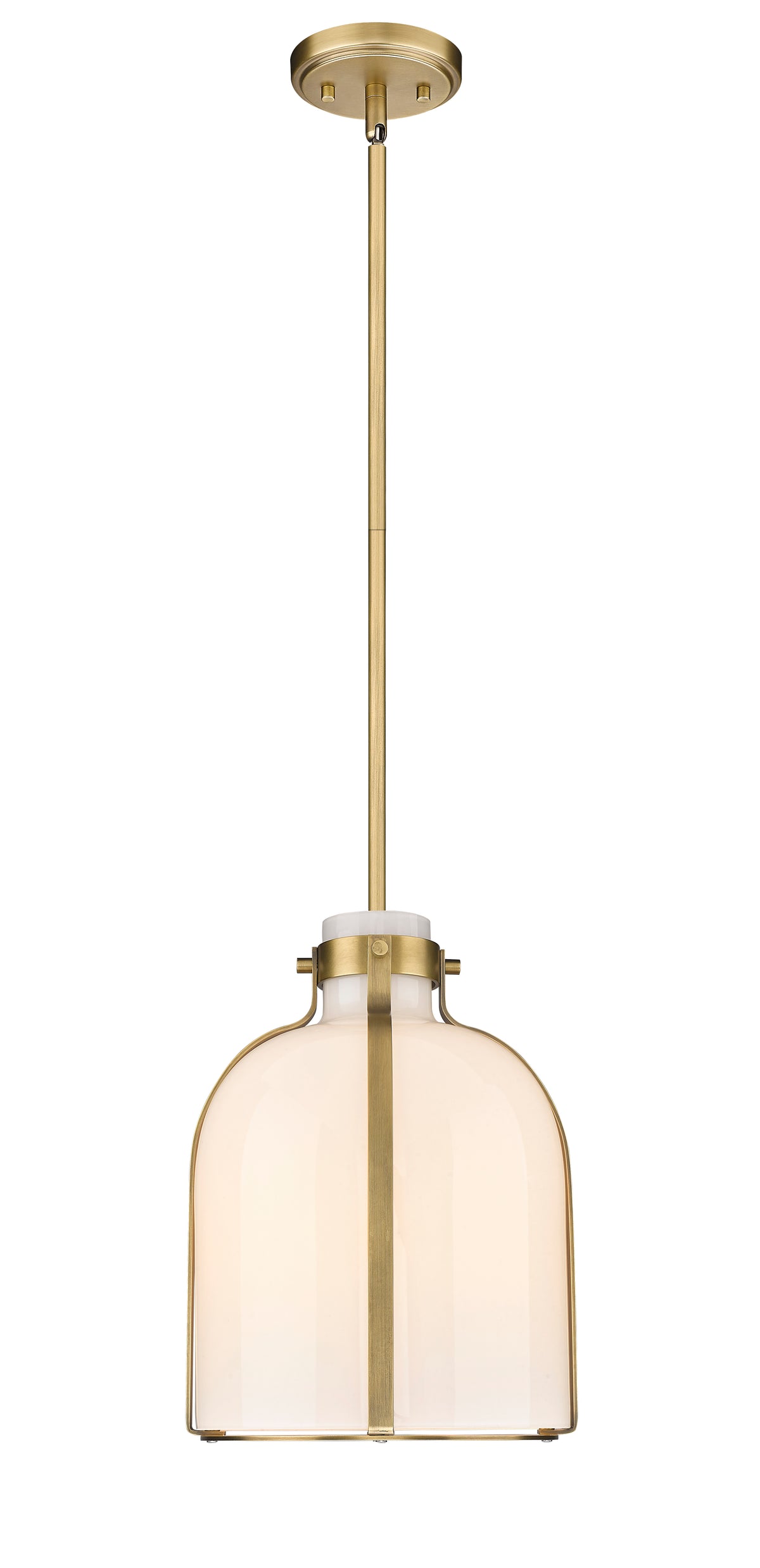 Mini-suspension Pearson Laiton frotté, Opale blanc – vue 4