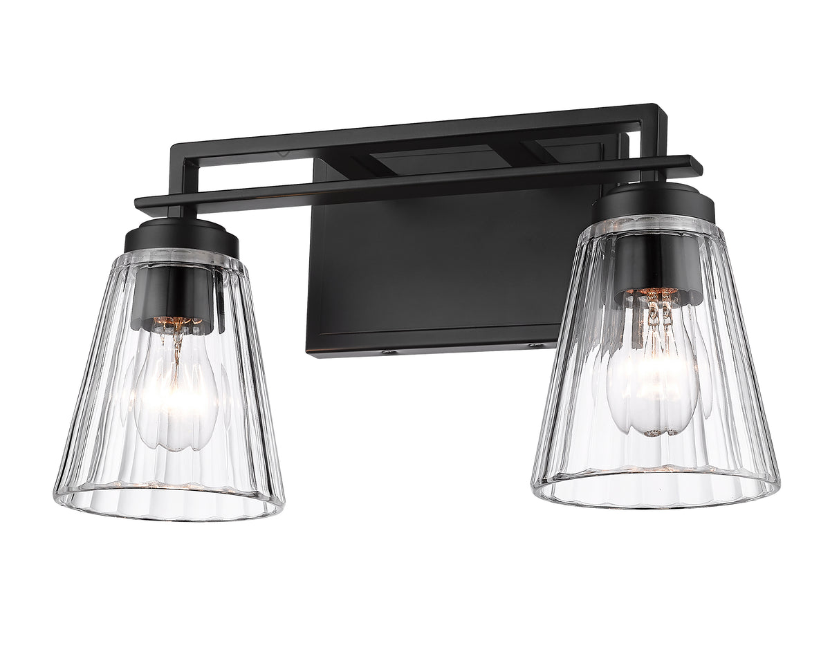 Luminaire de vanité Lyna Noir mat, 16" – vue 5