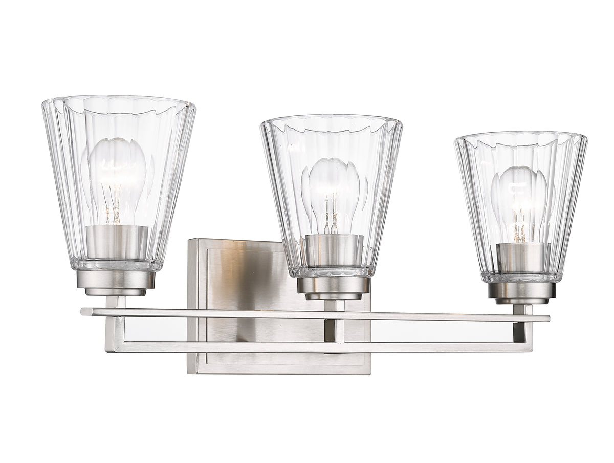 Luminaire de vanité Lyna Nickel brossé, 22" – vue 4