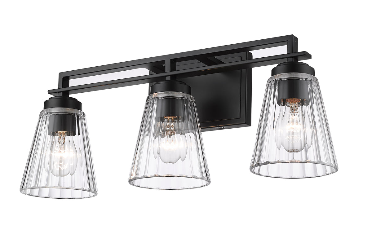 Luminaire de vanité Lyna Noir mat, 22" – vue 5