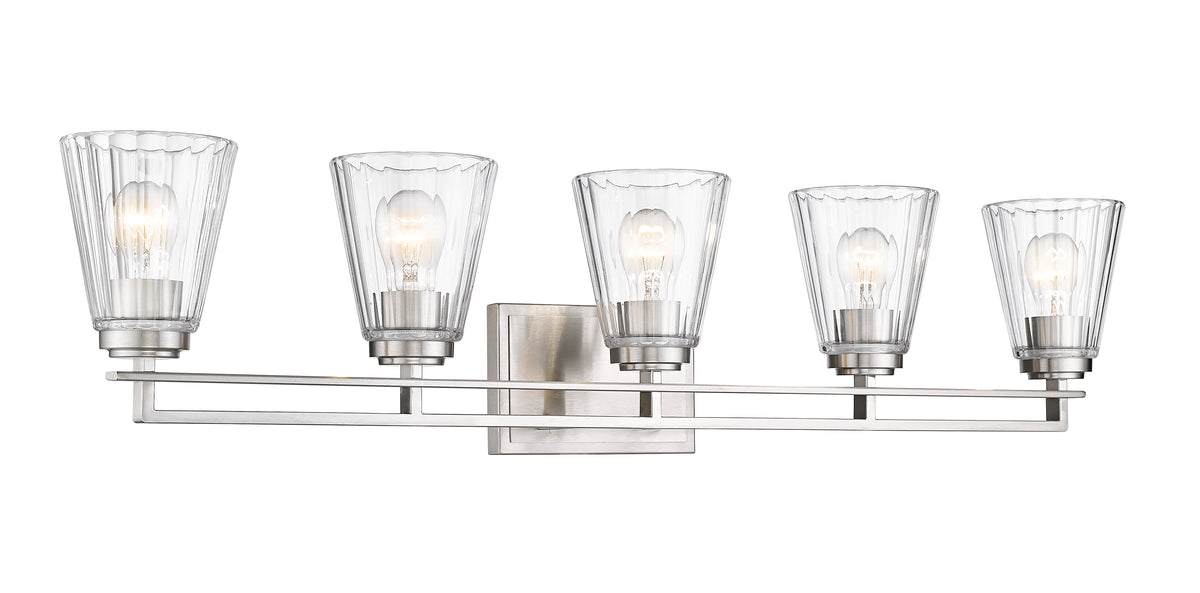 Luminaire de vanité Lyna Nickel brossé, 38 3/4" – vue 4
